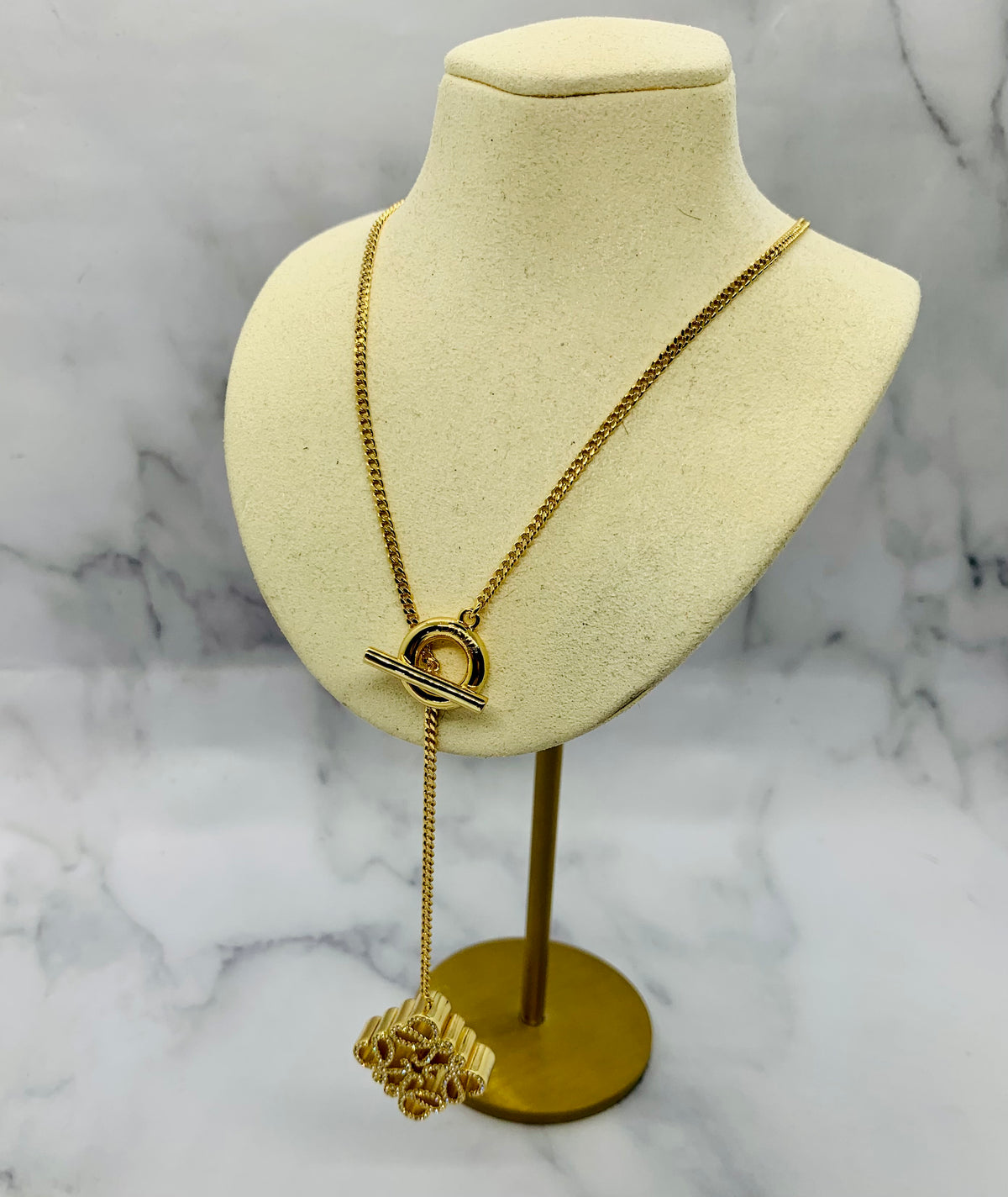 LOEWE Monogram Pendant Necklace - Pre owned