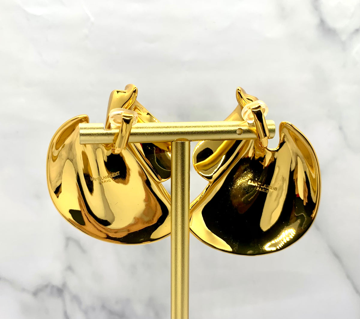 YSL YVES SAINT LAURENT Clip On Statement Earrings - Preowned