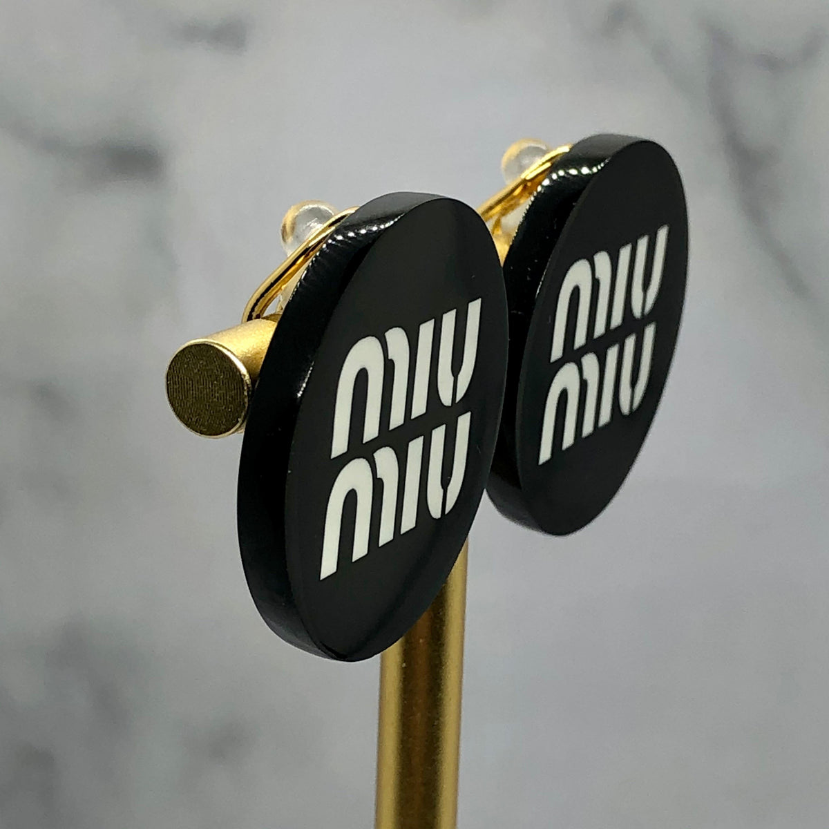 MIU MIU button earrings - pre owned