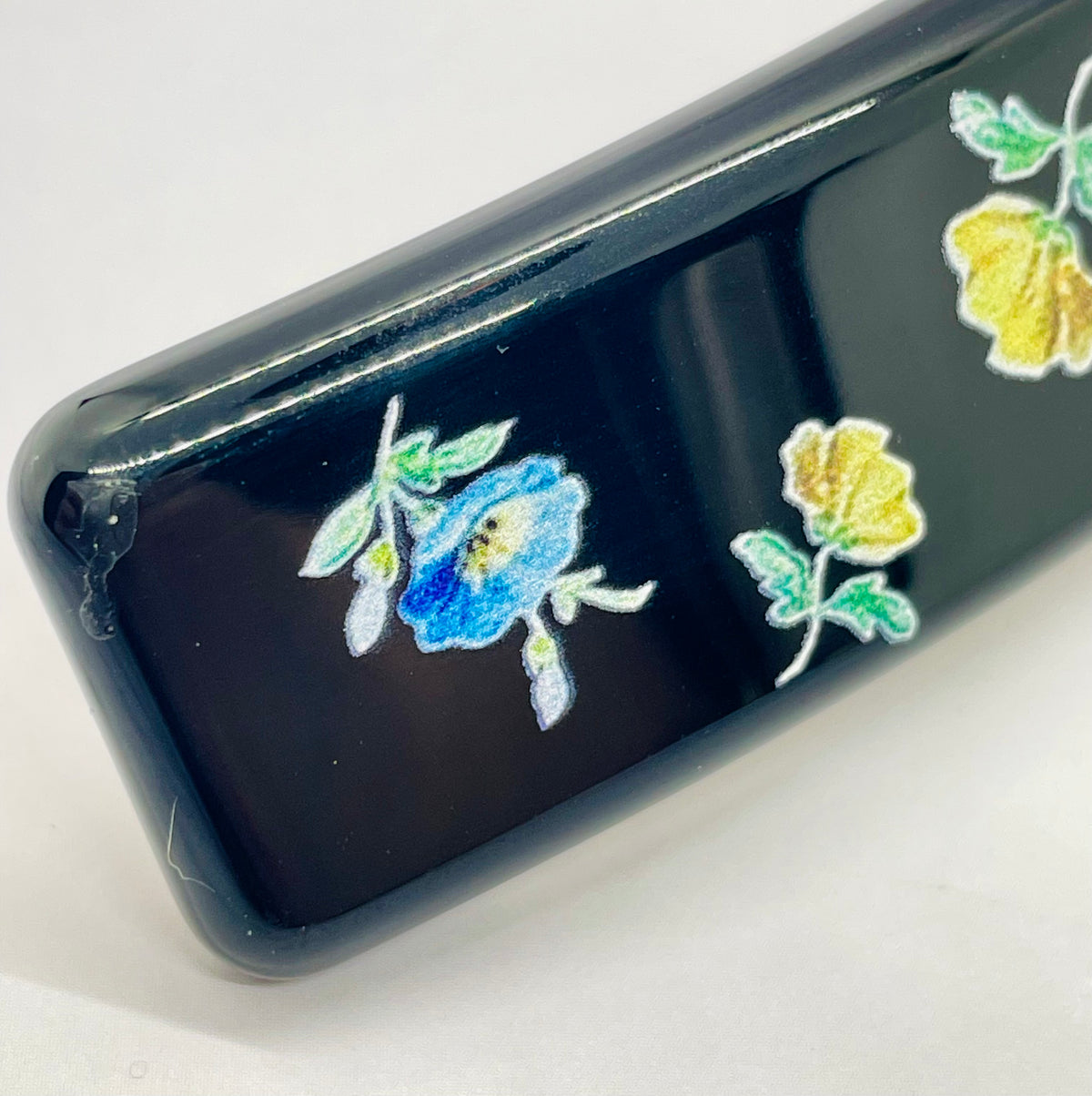 PRADA Floral Print Hair Clip Barrette - Pre owned