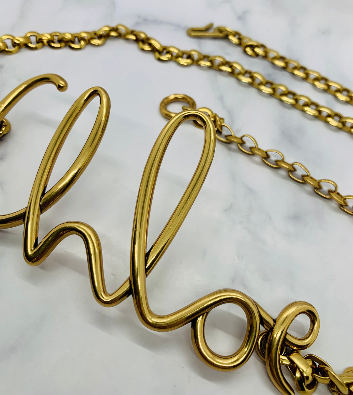 CHLOE Iconic Brass Belt - Pre owned