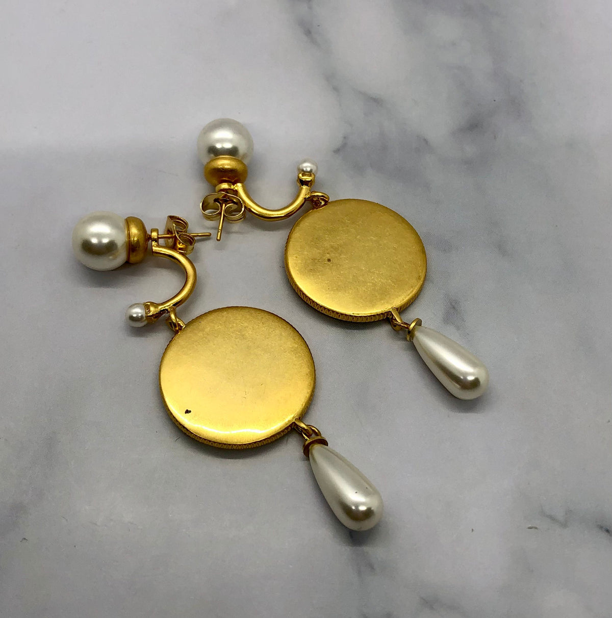 DOLCE & GABBANA D&G Coin Pendant Earrings - Pre owned