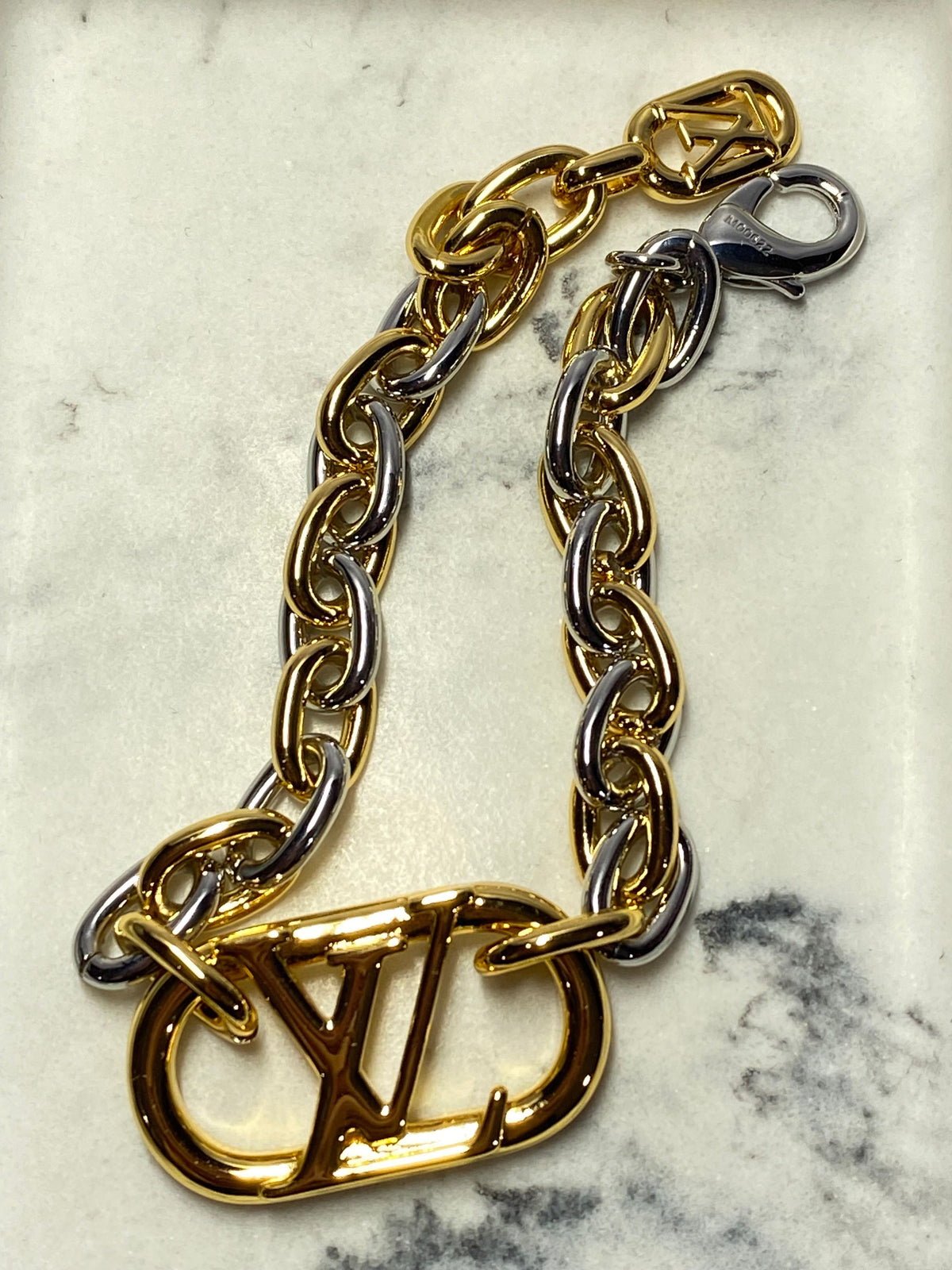 LOUIS VUITTON Gold & Silver Bracelet - USED