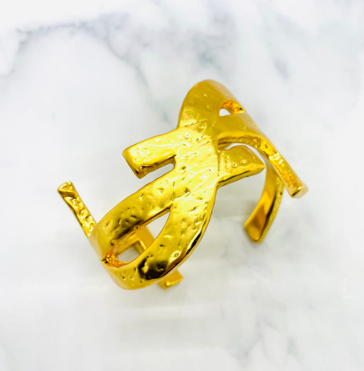 YSL YVES SAINT LAURENT Cassandre Cuff Bracelet - Pre owned