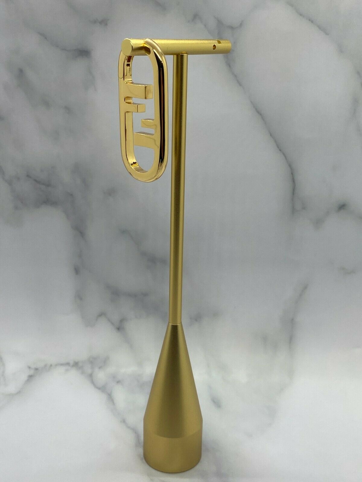 FENDI F Gold Tone Single Earring - Pre owned