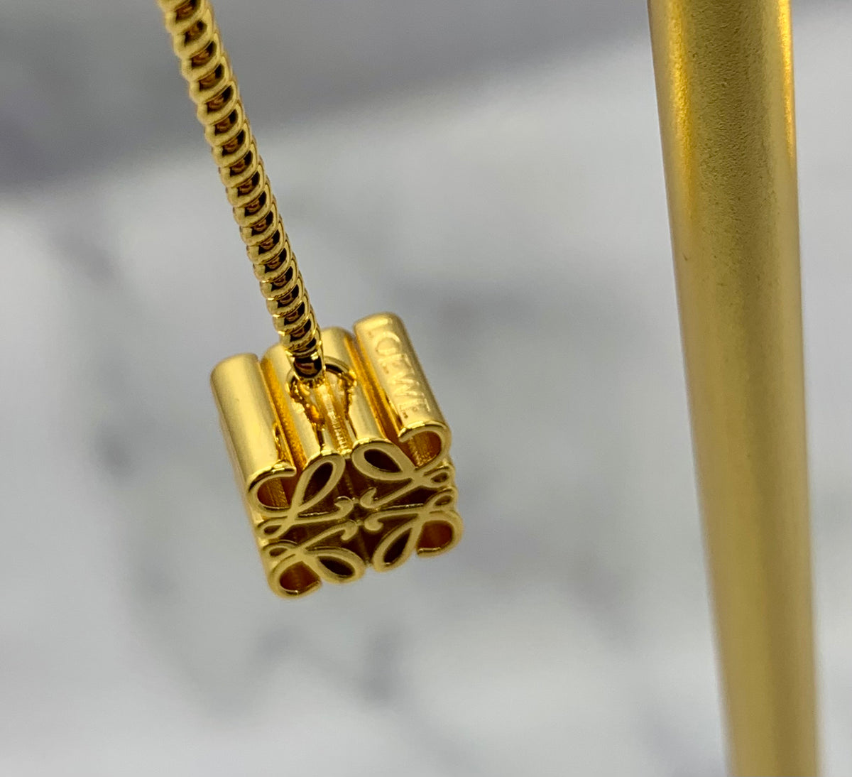 LOEWE Monogram Pendant Earrings - Pre owned