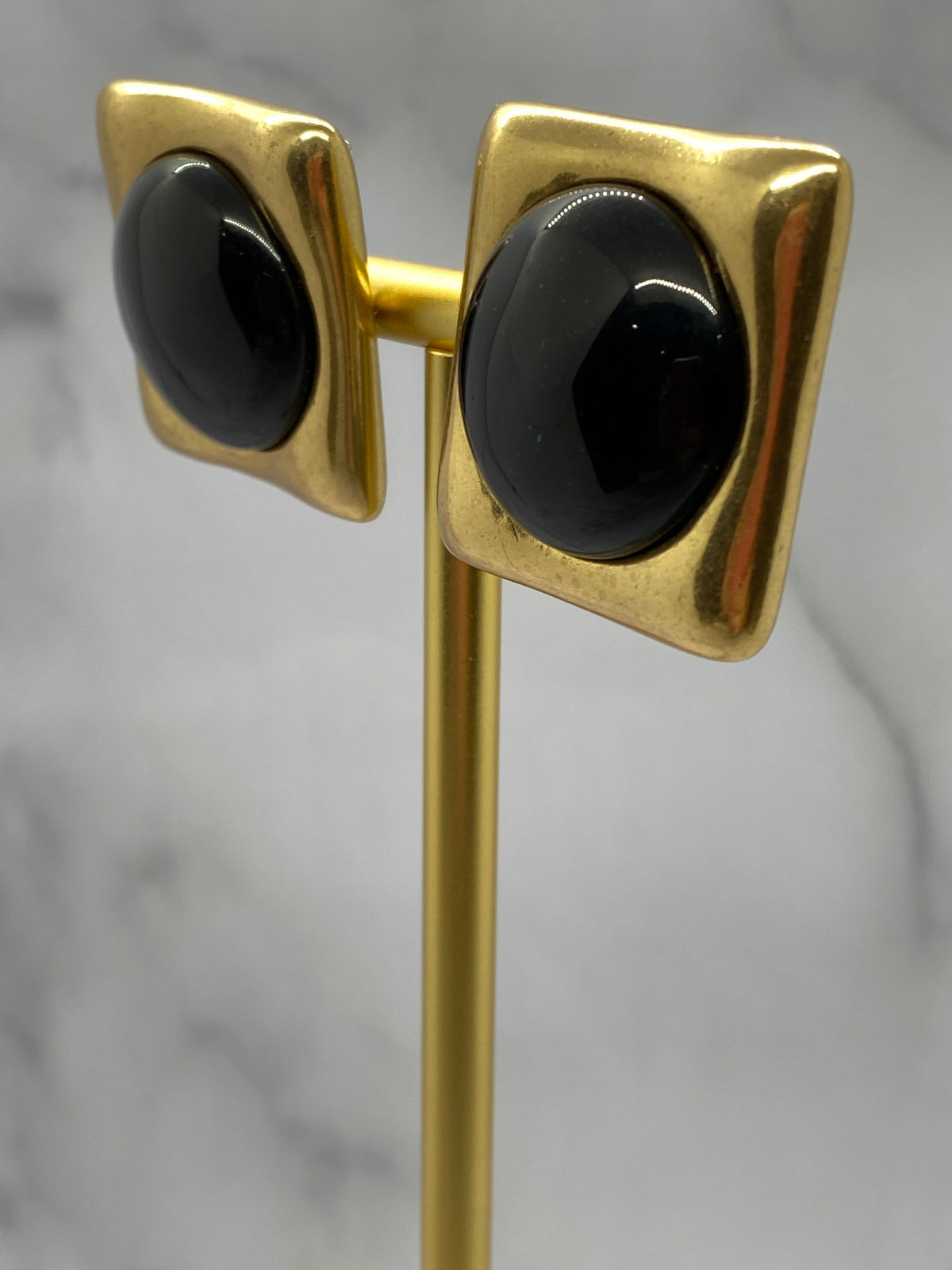 YSL Yves Saint Laurent Geometric Runway Earrings - Pre owned