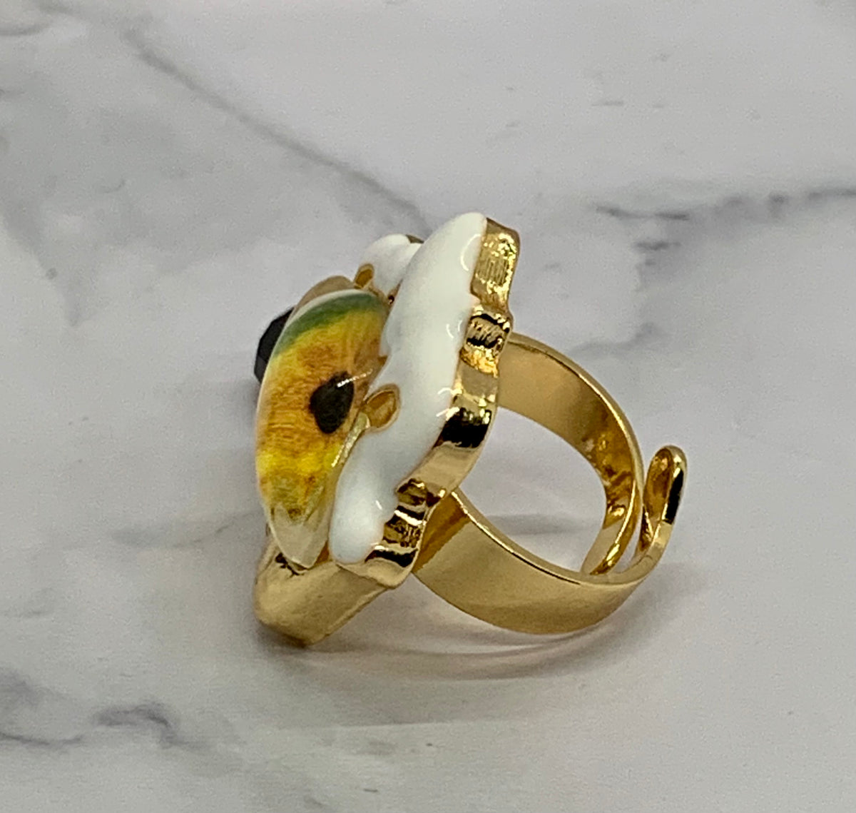 SCHIAPARELLI Crying Eye Adjustable Ring - Pre owned