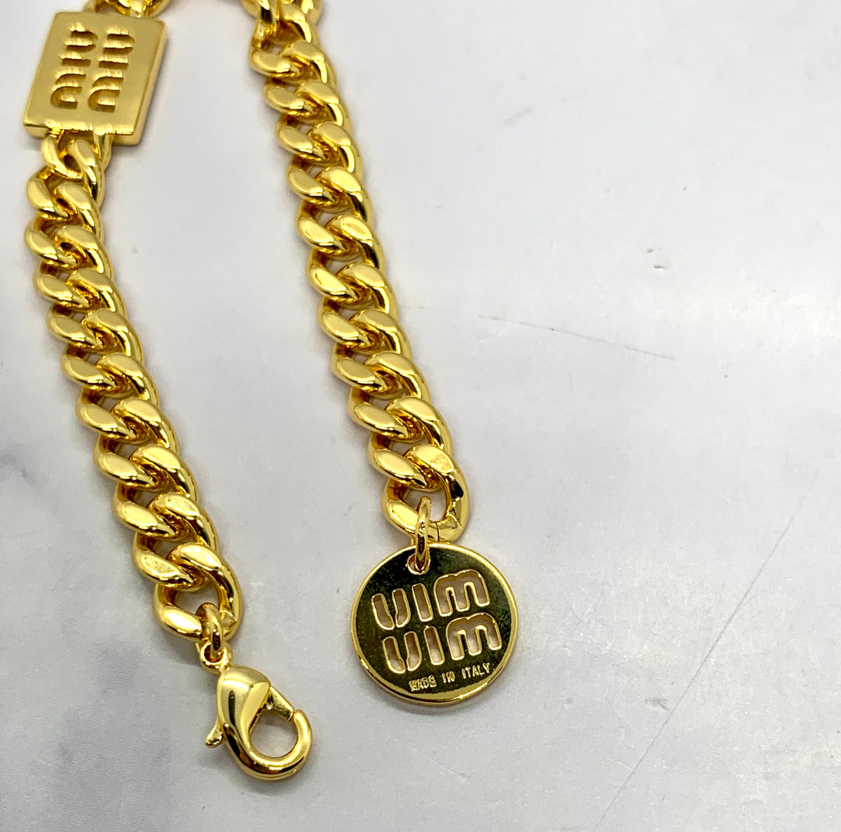 MIU MIU Monogram Chain Bracelet - Pre owned