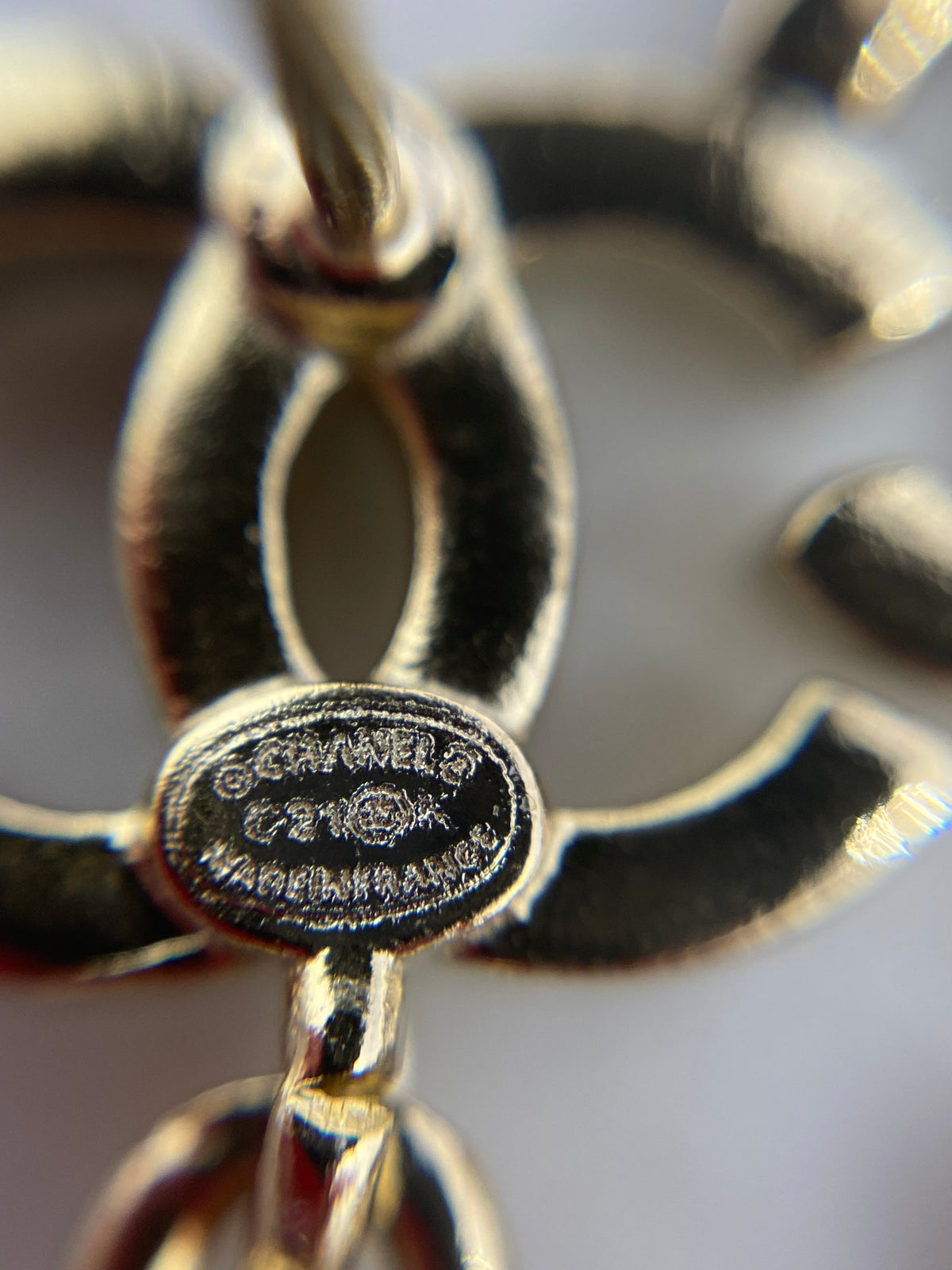 CHANEL CC Bottle Shaped Earrings - USED