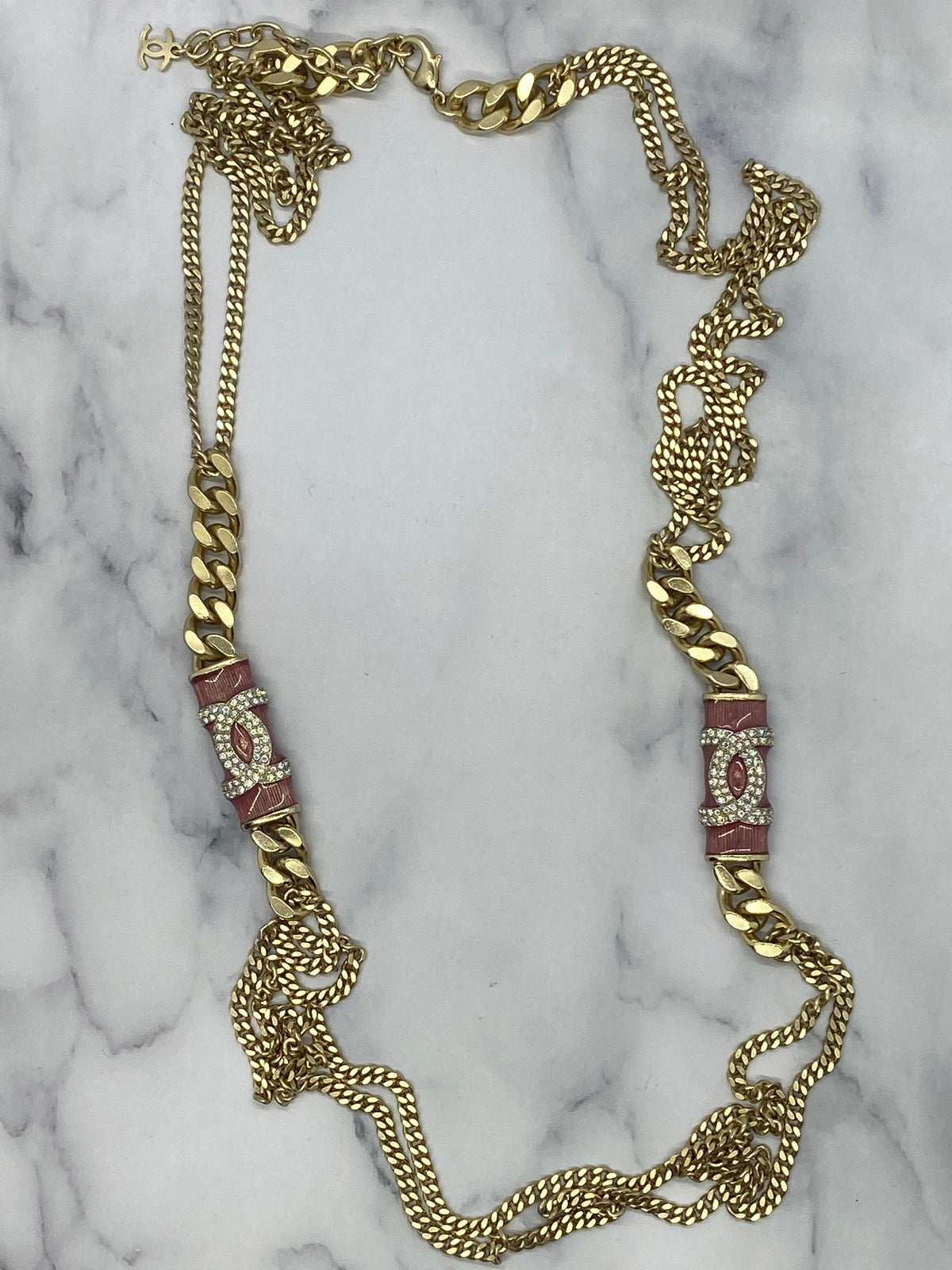 CHANEL CC Statement Chain Necklace - USED