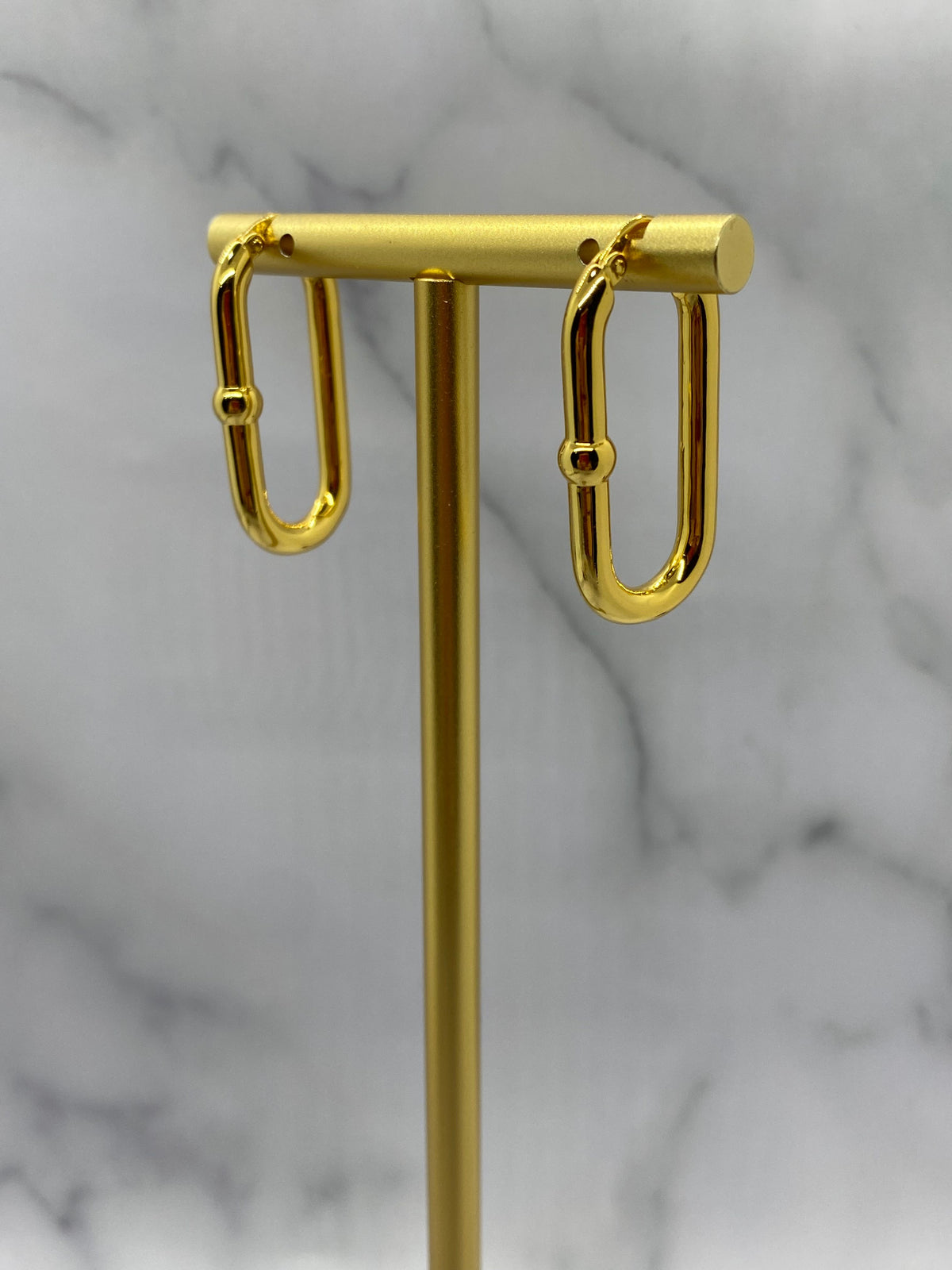 BOTTEGA VENETA Gold Hoop Earrings - Pre owned