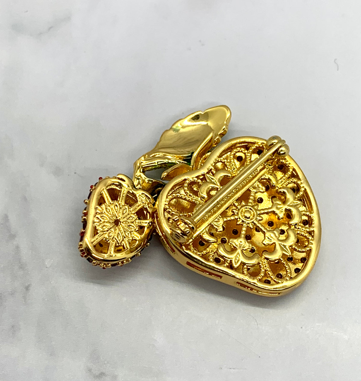 DOLCE & GABBANA Vintage Strawberry Brooch Pin - Pre owned