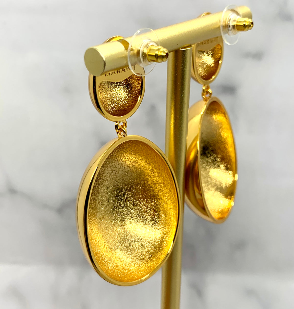 ISABEL MARANT Gold Tone Pendant Earrings - Pre owned