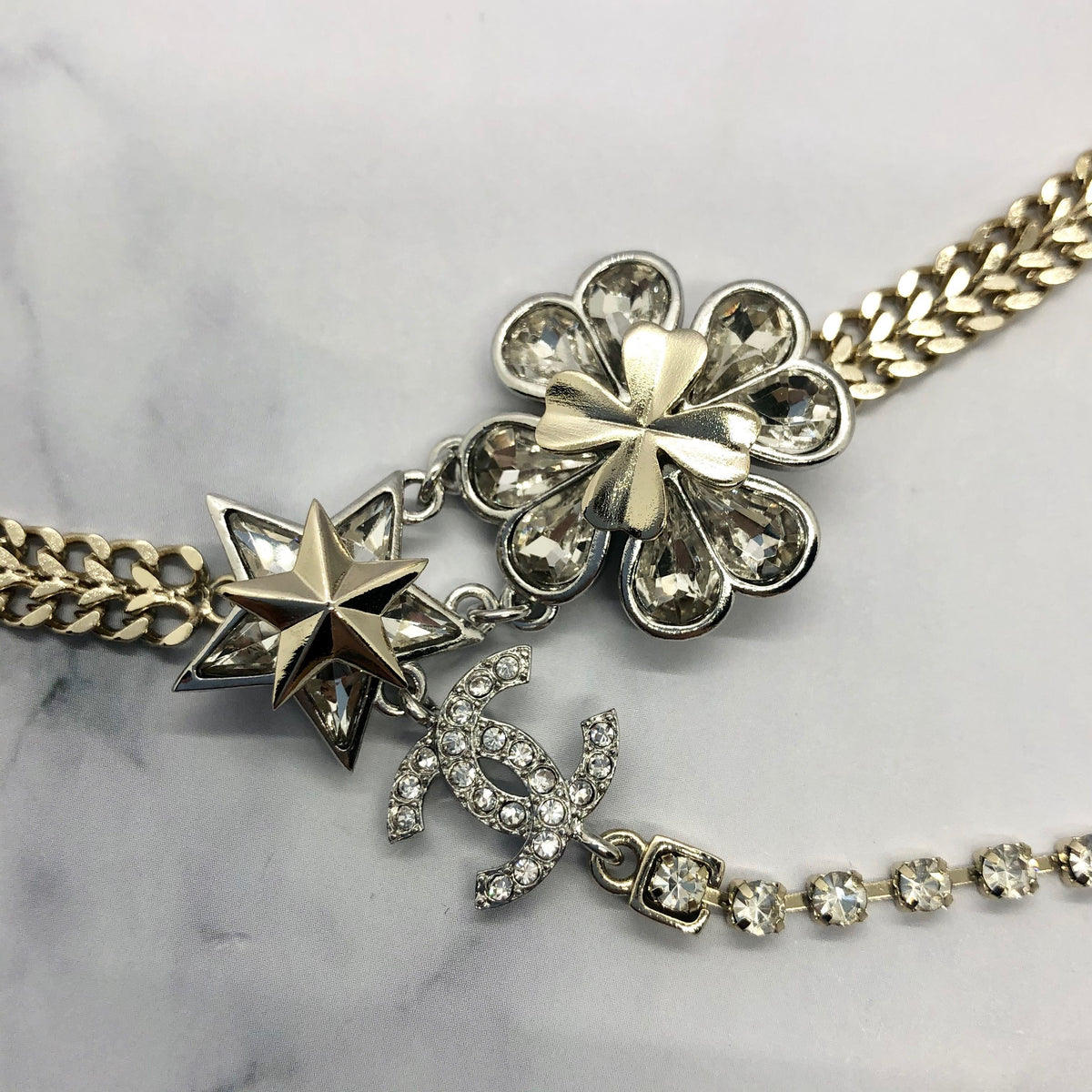CHANEL CC Ornate Statement Necklace - Pre owned