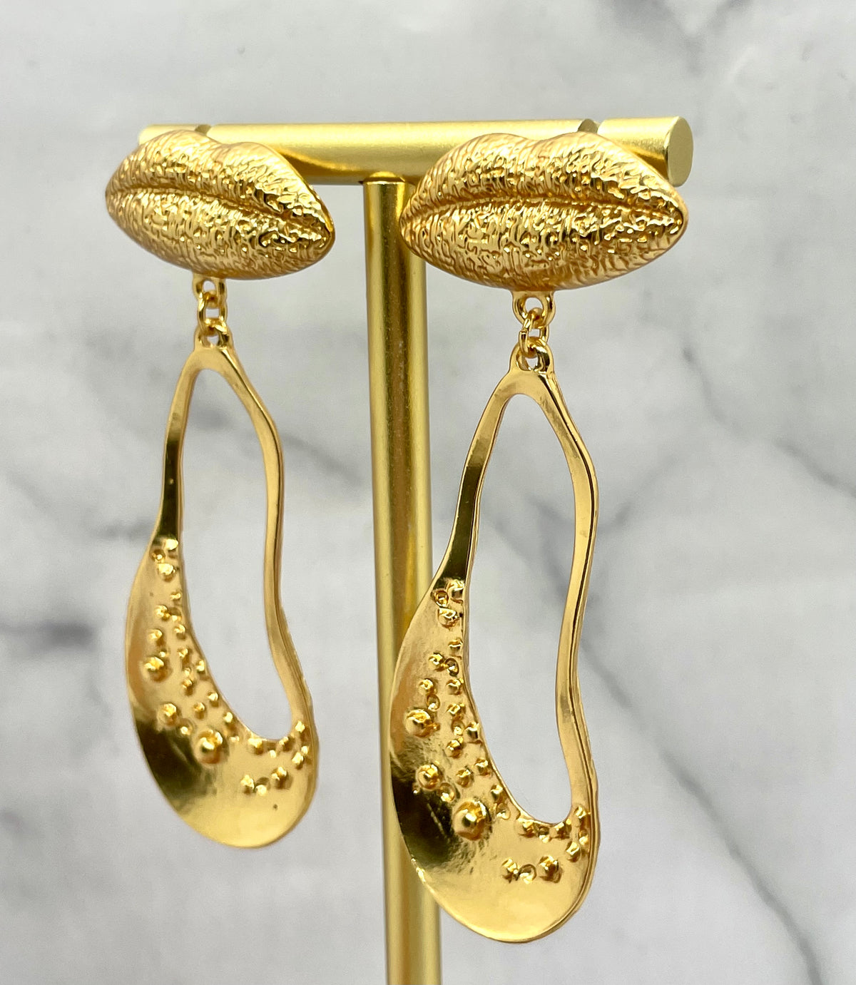 SCHIAPARELLI Statement Pendant Earrings - Pre owned