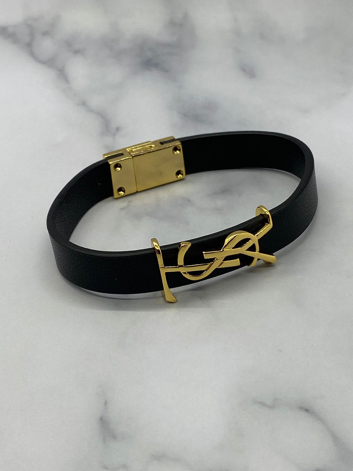 YSL Yves Saint Laurent Leather Bracelet - Pre owned