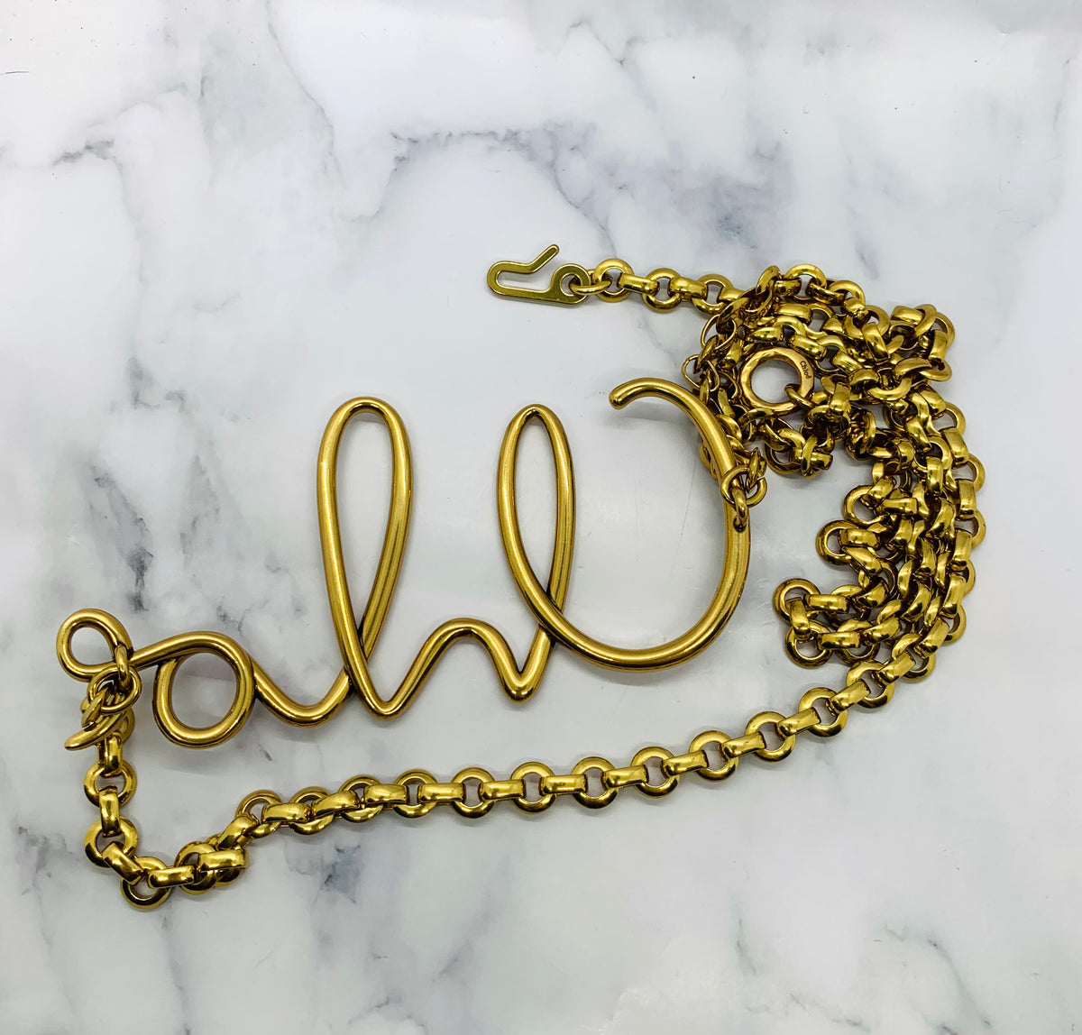CHLOE Iconic Brass Belt - Pre owned