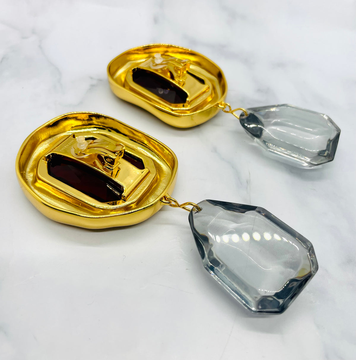 GIVENCHY Statement Pendant Clip On Earrings - Pre owned