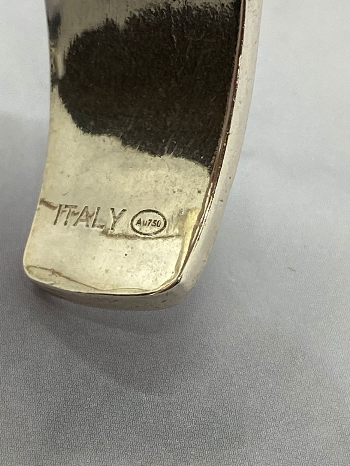 MAISON MARGIELA Silver Tone Engraved Cuff Bracelet - USED