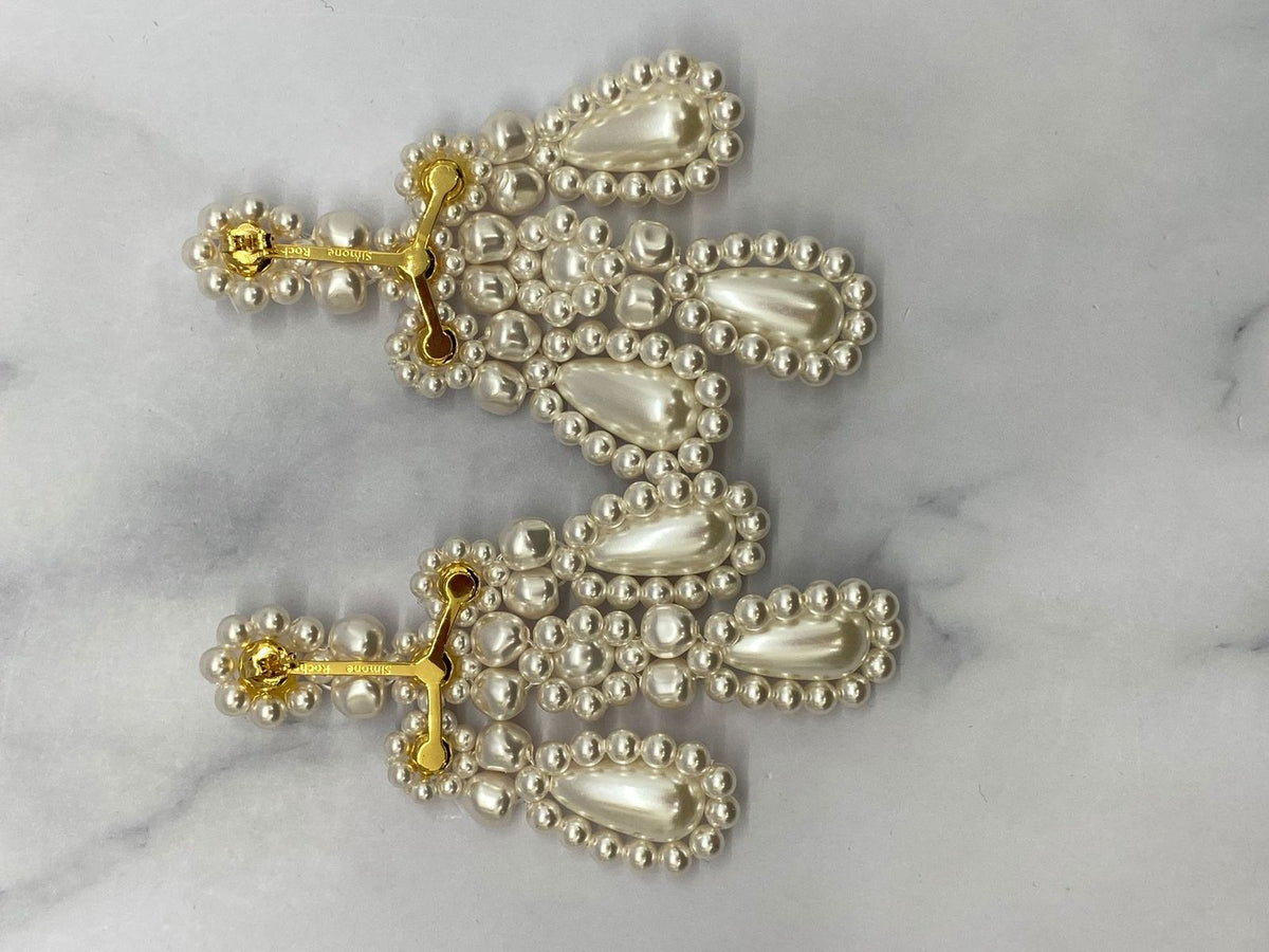 SIMONE ROCHA Pearl Statement Earrings - Pre owned