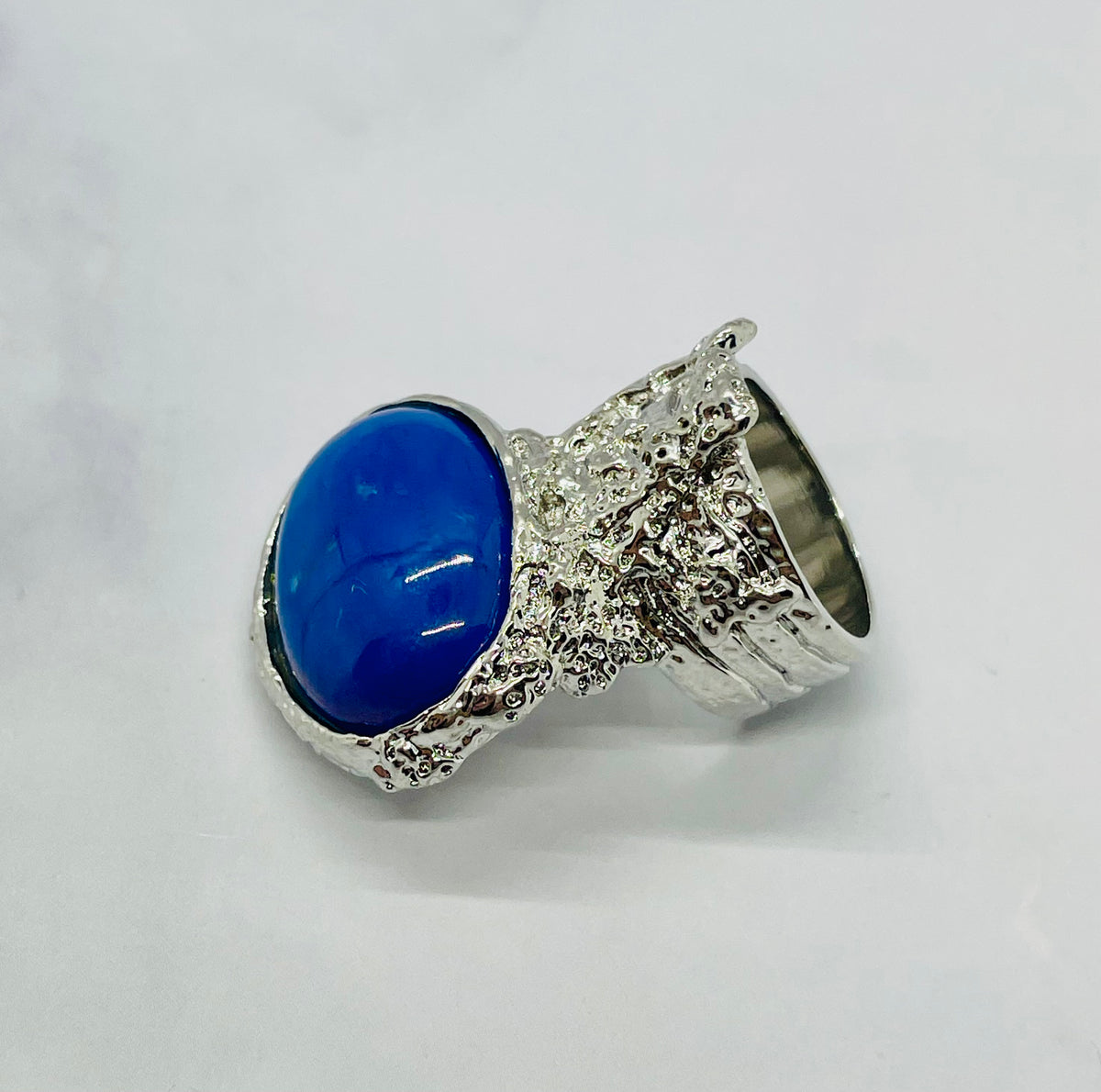 YSL YVES SAINT LAURENT Vintage Stone Ring Size 7 - Pre owned