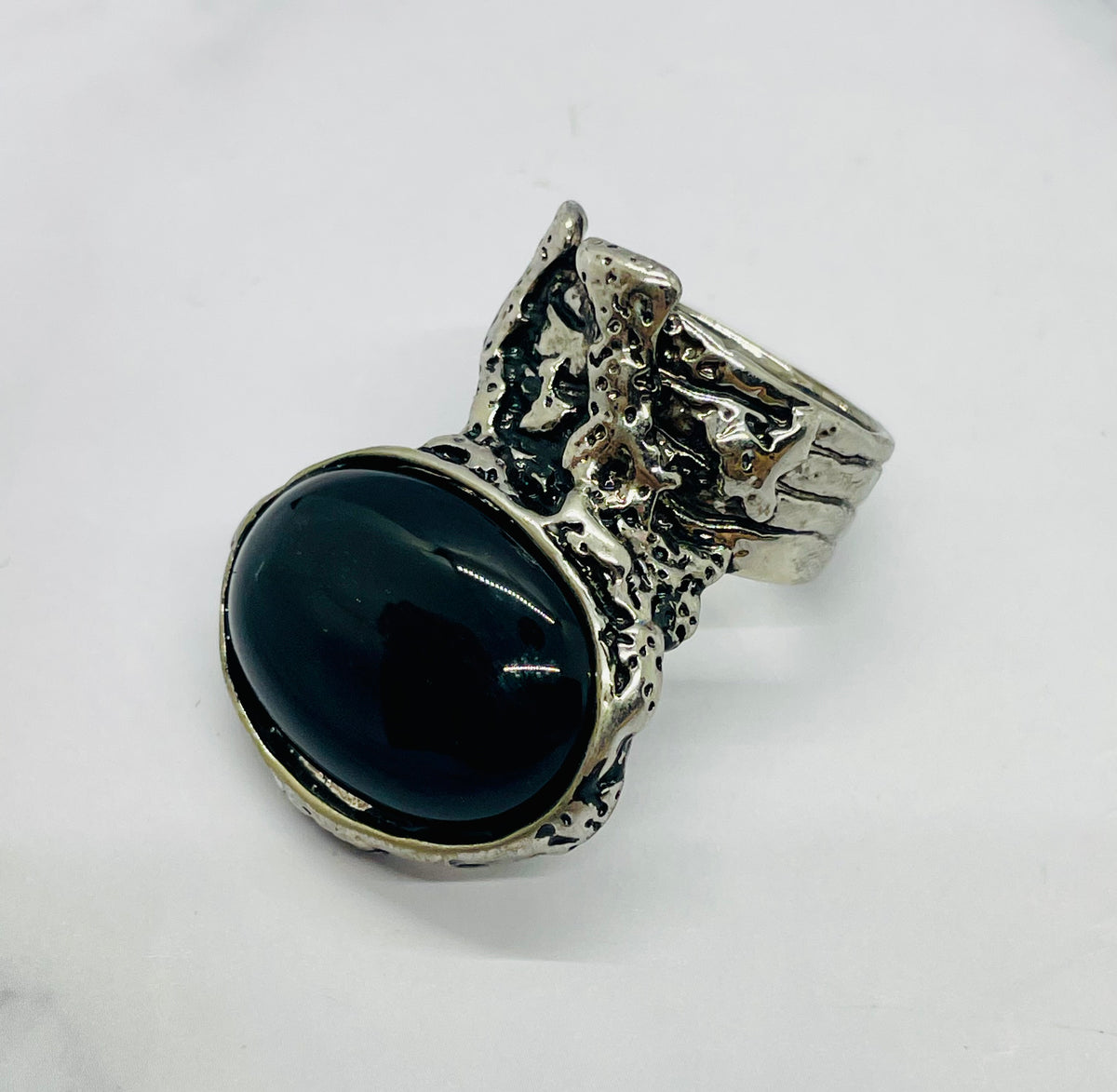 YSL YVES SAINT LAURENT Vintage Stone Ring Size 9 - Pre owned