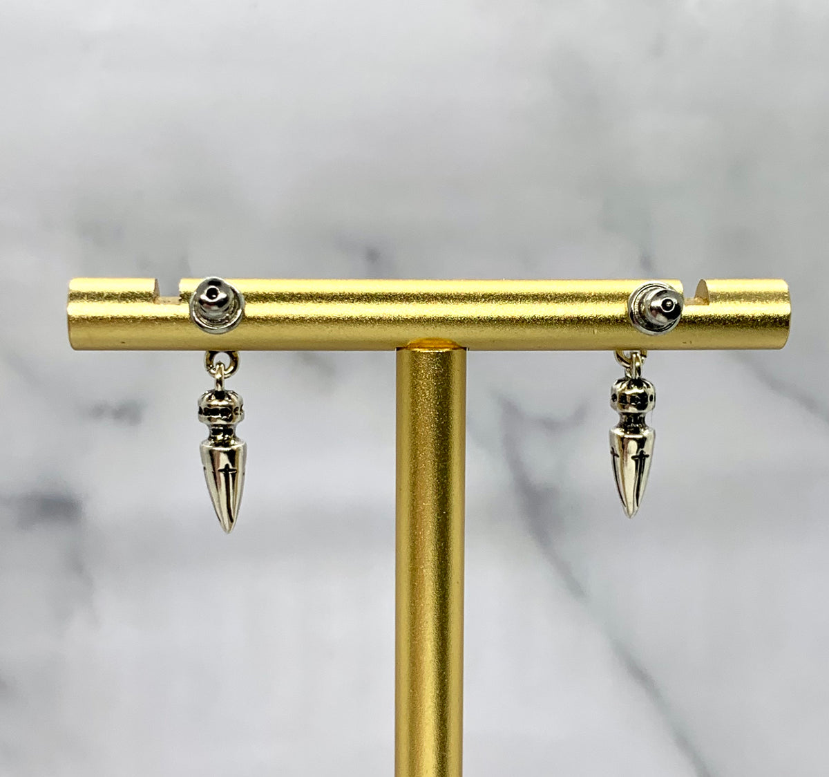 CHROME HEARTS Silver Pendant Earrings - Pre owned