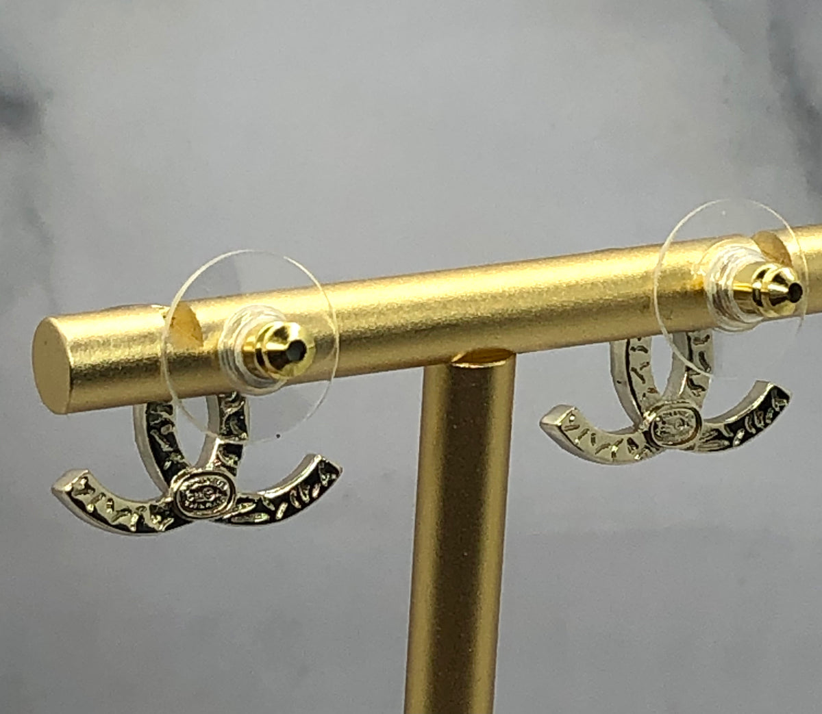 CHANEL CC Rhinestone Earrings - Pre owned
