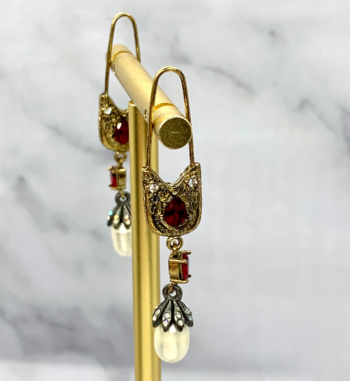 ALEXANDER MCQUEEN Vintage Safety Pin Earrings - Pre owned