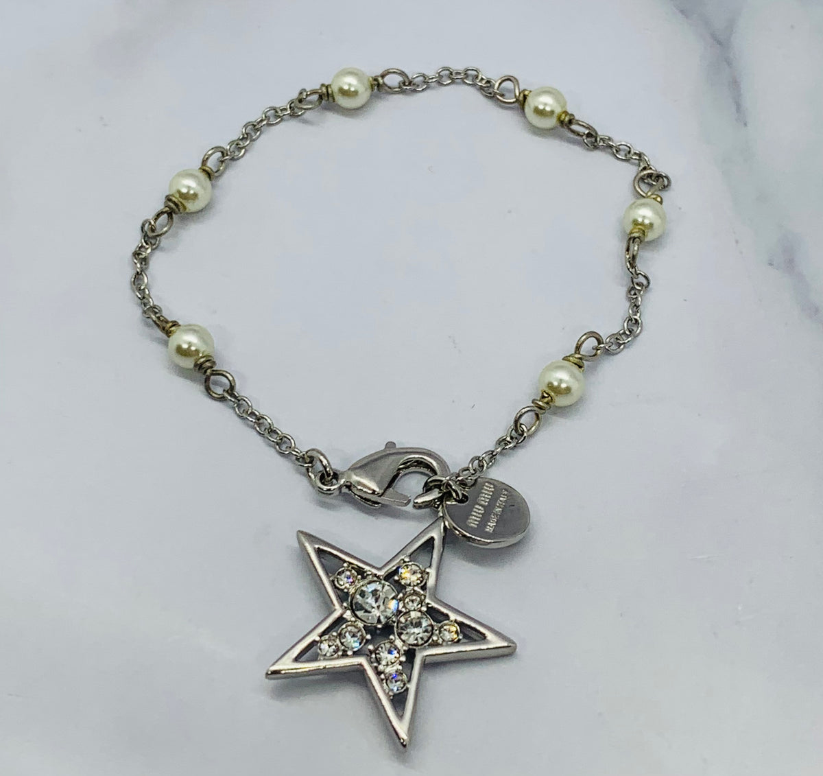 MU MIU Star Charm Bracelet - Pre owned