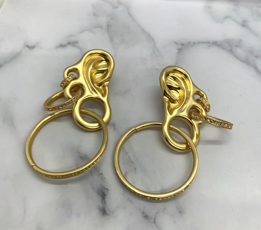 SCHIAPARELLI Statement Ear Earrings - Pre owned
