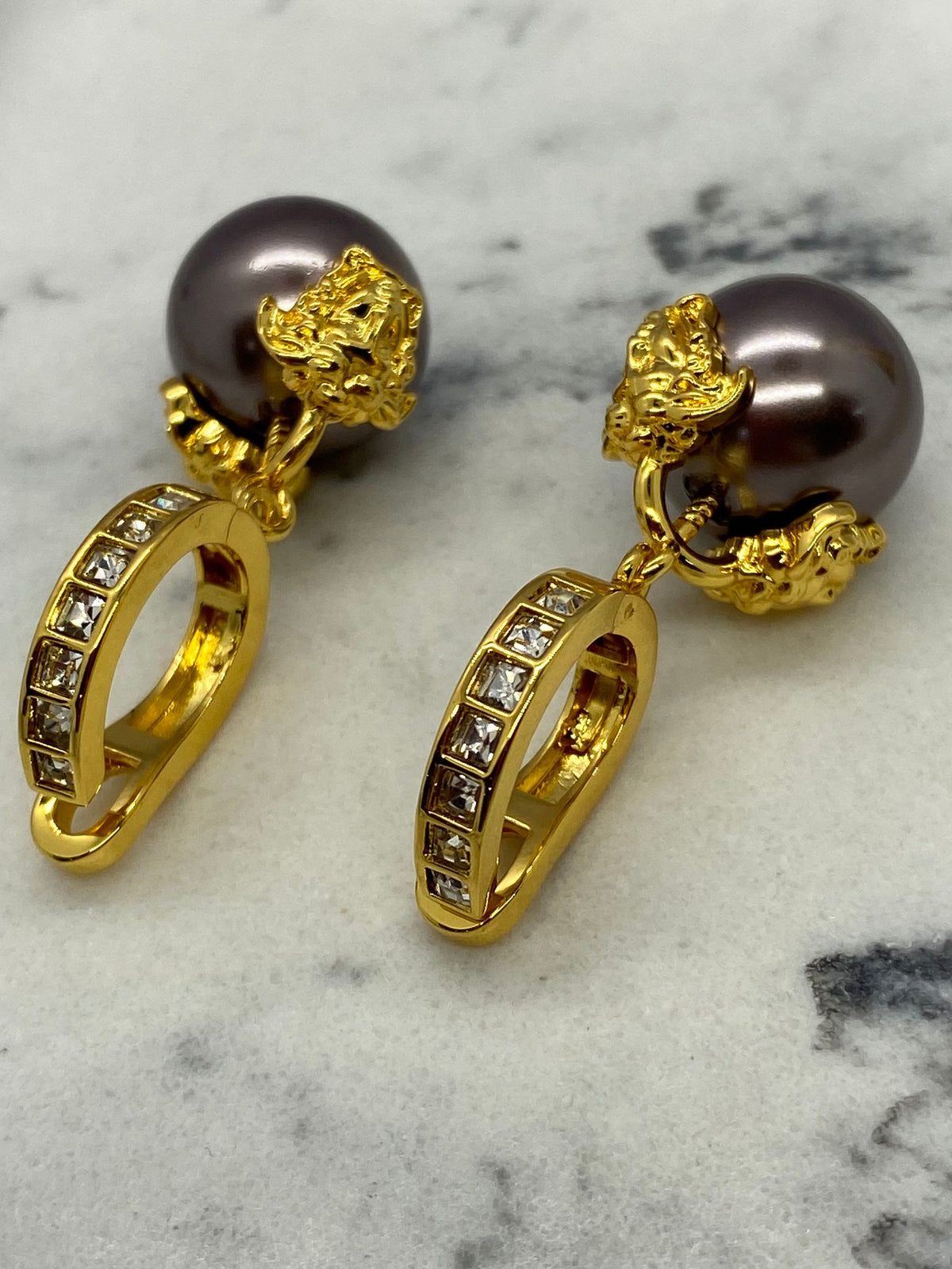 VERSACE Medusa Pendant Earrings - Pre owned