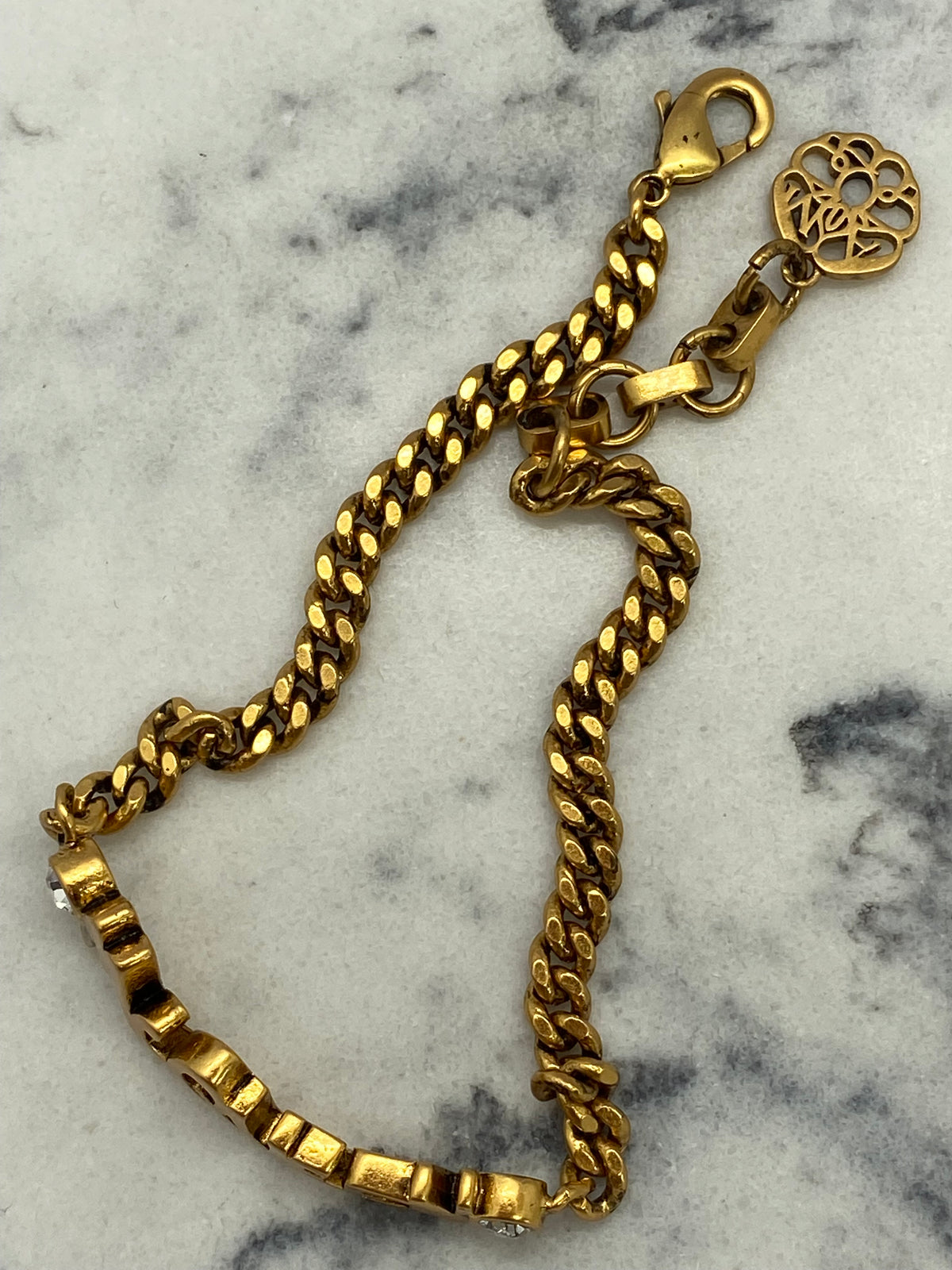 ALEXANDER MCQUEEN Brass Bracelet - USED