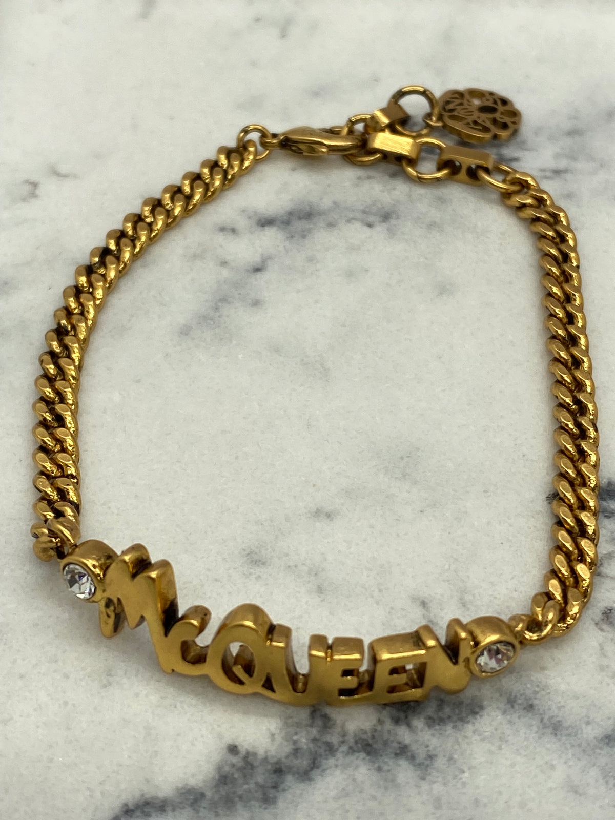 ALEXANDER MCQUEEN Brass Bracelet - USED