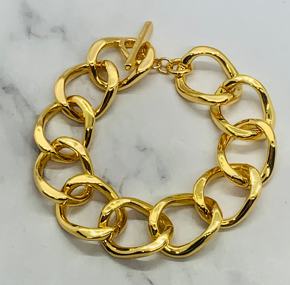 YSL YVES SAINT LAURENT Brass Ring Bracelet - Pre owned