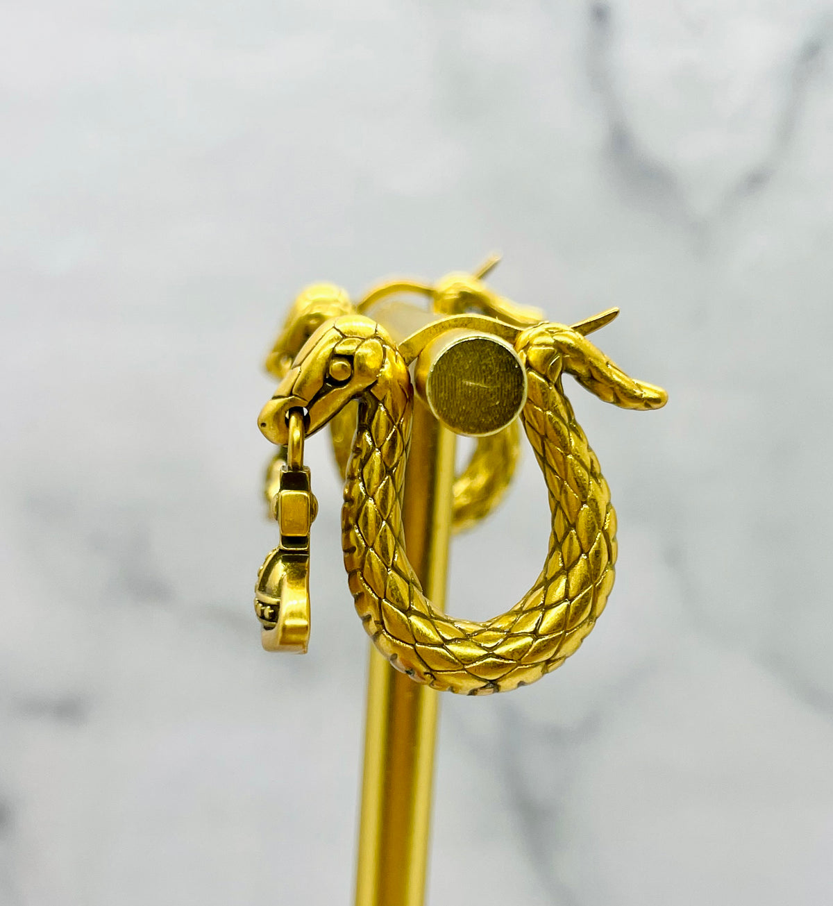 VIVIENNE WESTWOOD Rare Lunar New Year Snake Orb Earrings - Pre owned
