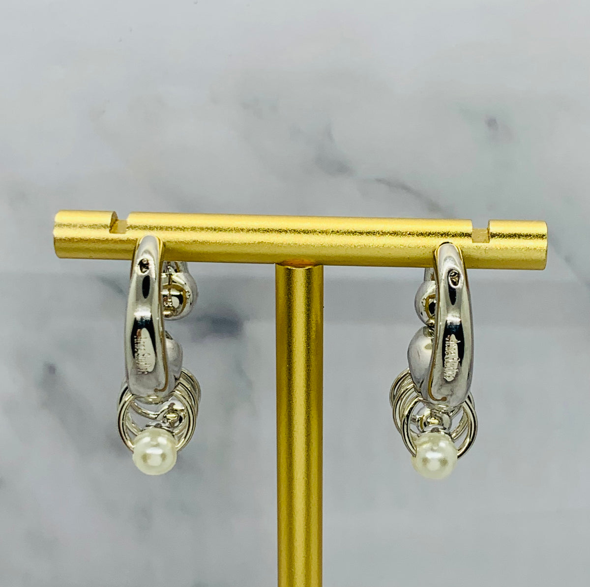 ACNE STUDIOS Silver Hoop Earrings - Pre owned