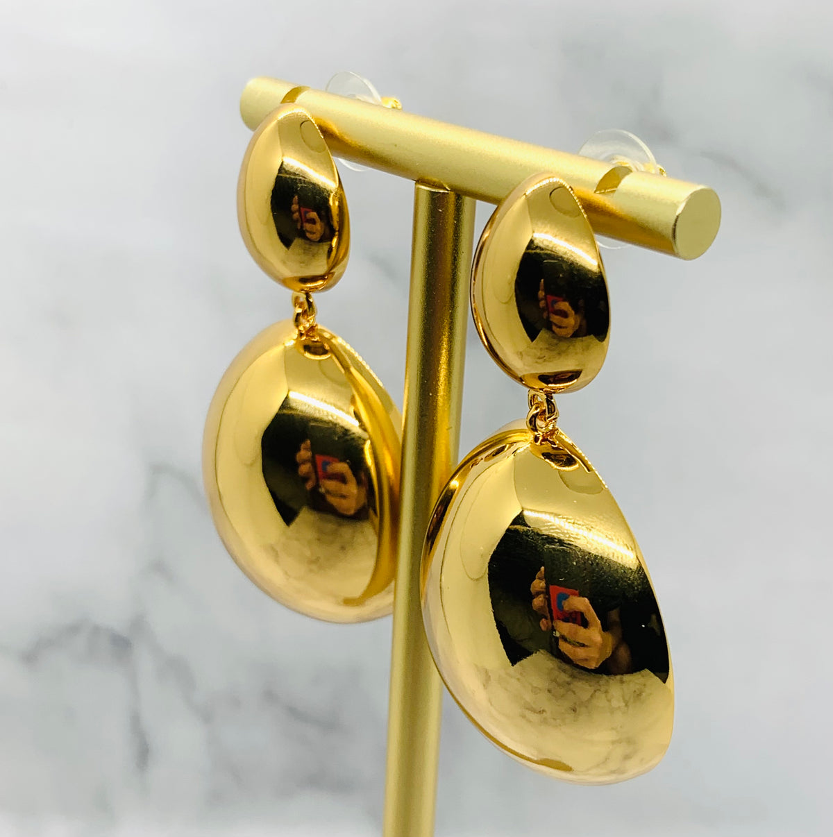 ISABEL MARANT Gold Tone Pendant Earrings - Pre owned