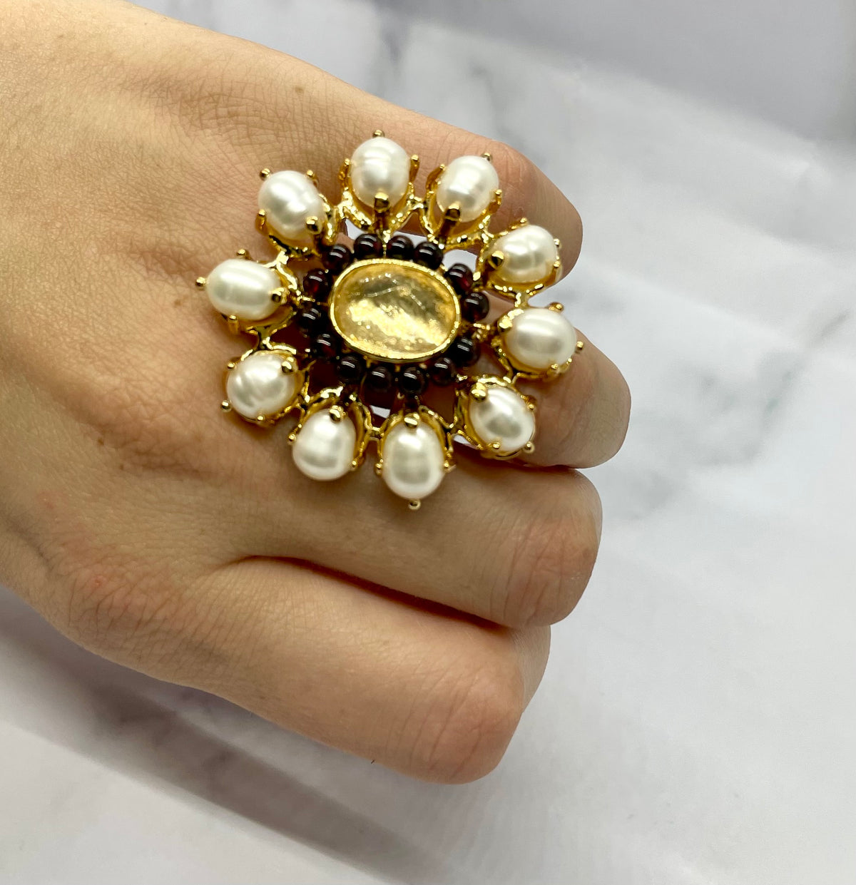 GOOSSENS Paris Adjustable Statement Ring - Pre owned