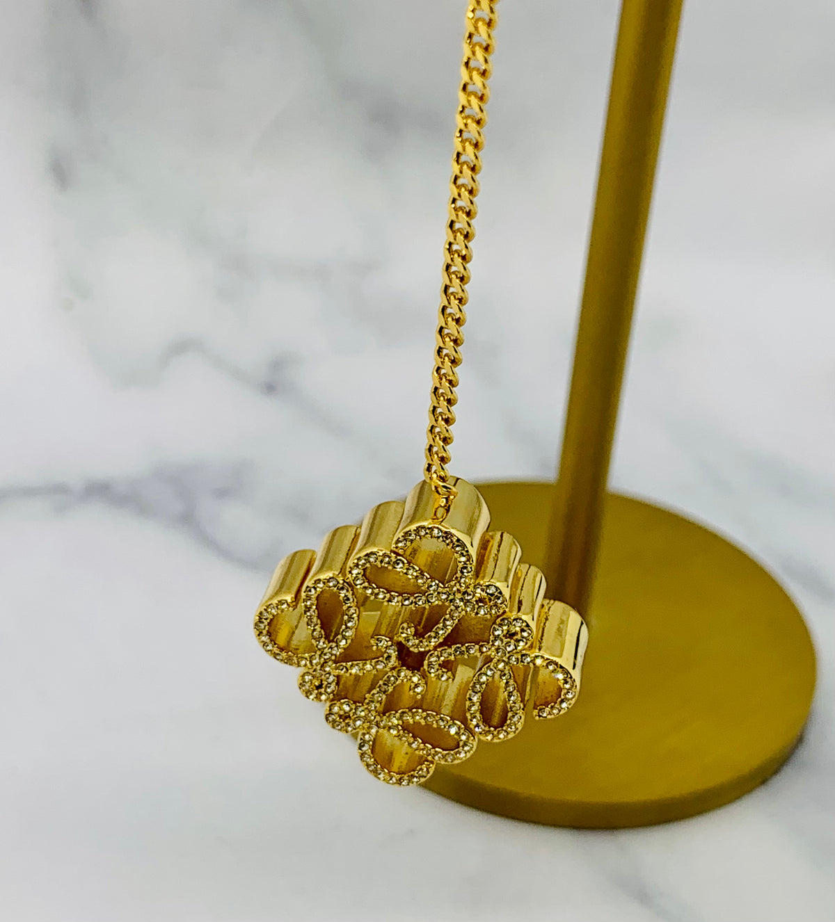 LOEWE Monogram Pendant Necklace - Pre owned