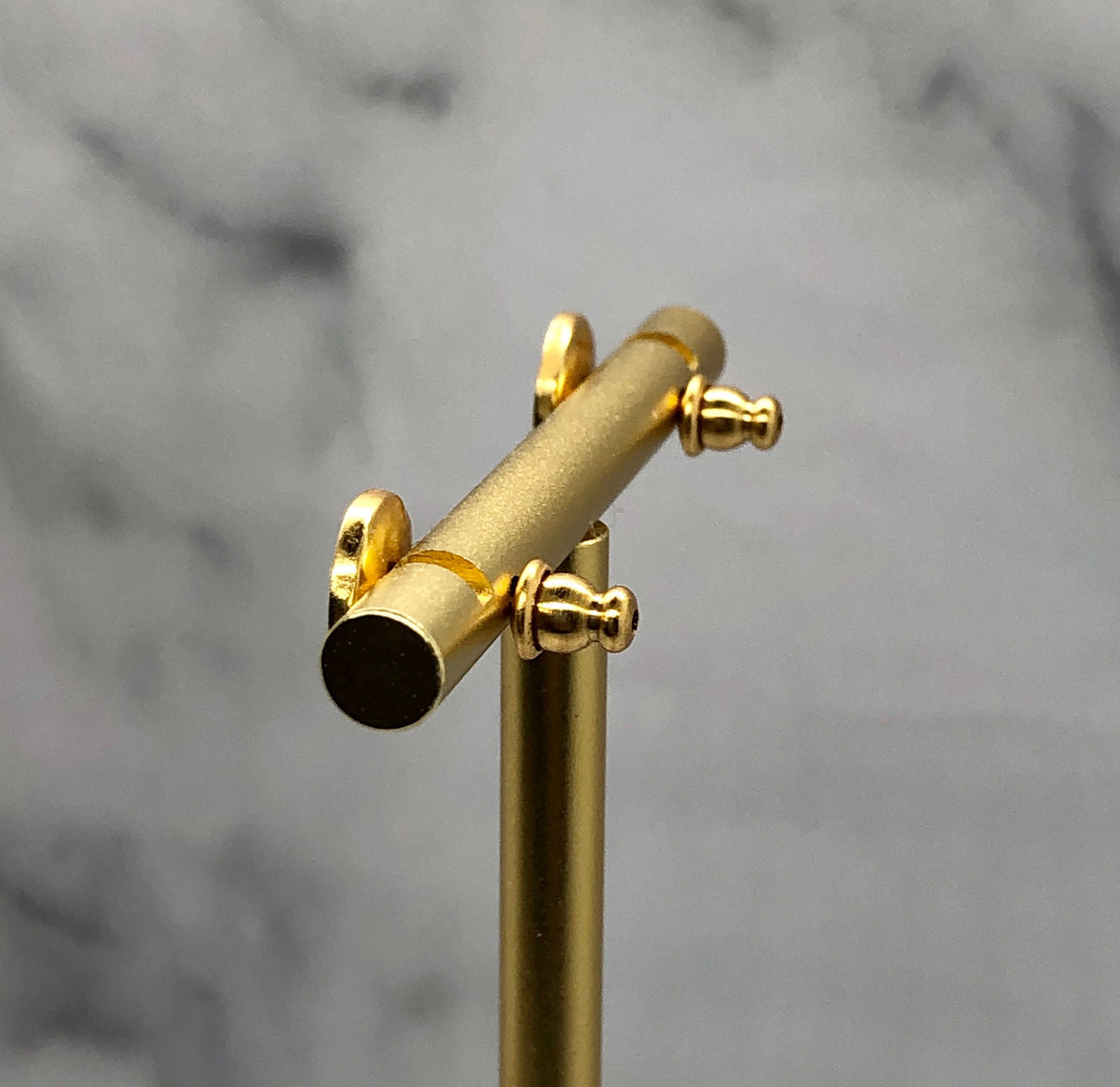 CHRISTIAN DIOR CD Gold Tone Coin Earrings - Pre owned