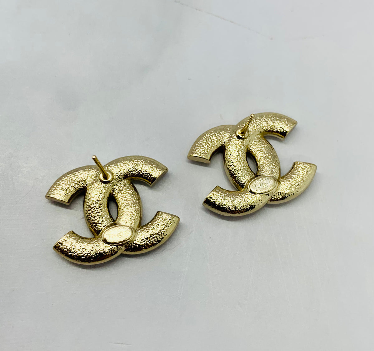 CHANEL CC Rhinestone Star Heart Earrings - Pre owned