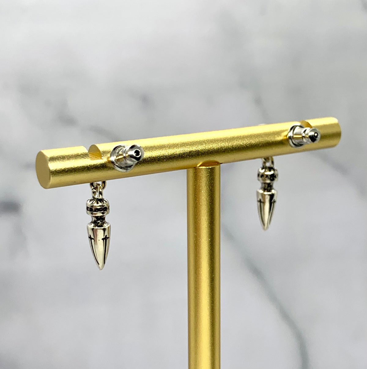 CHROME HEARTS Silver Pendant Earrings - Pre owned