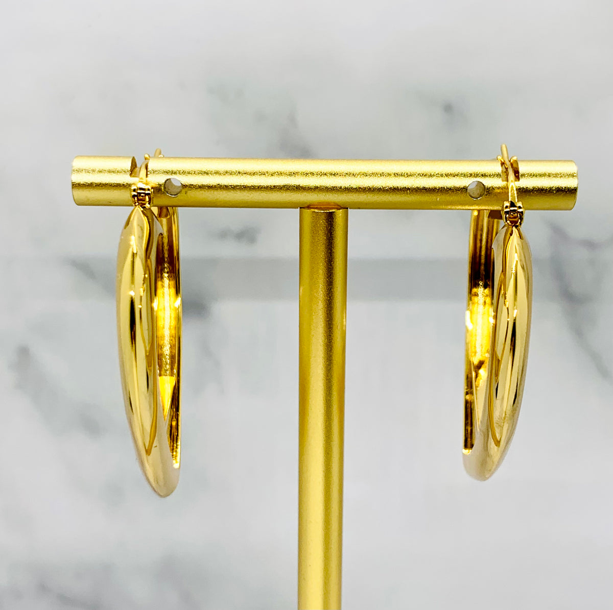 PRADA Heart Hoop Earrings - Pre owned