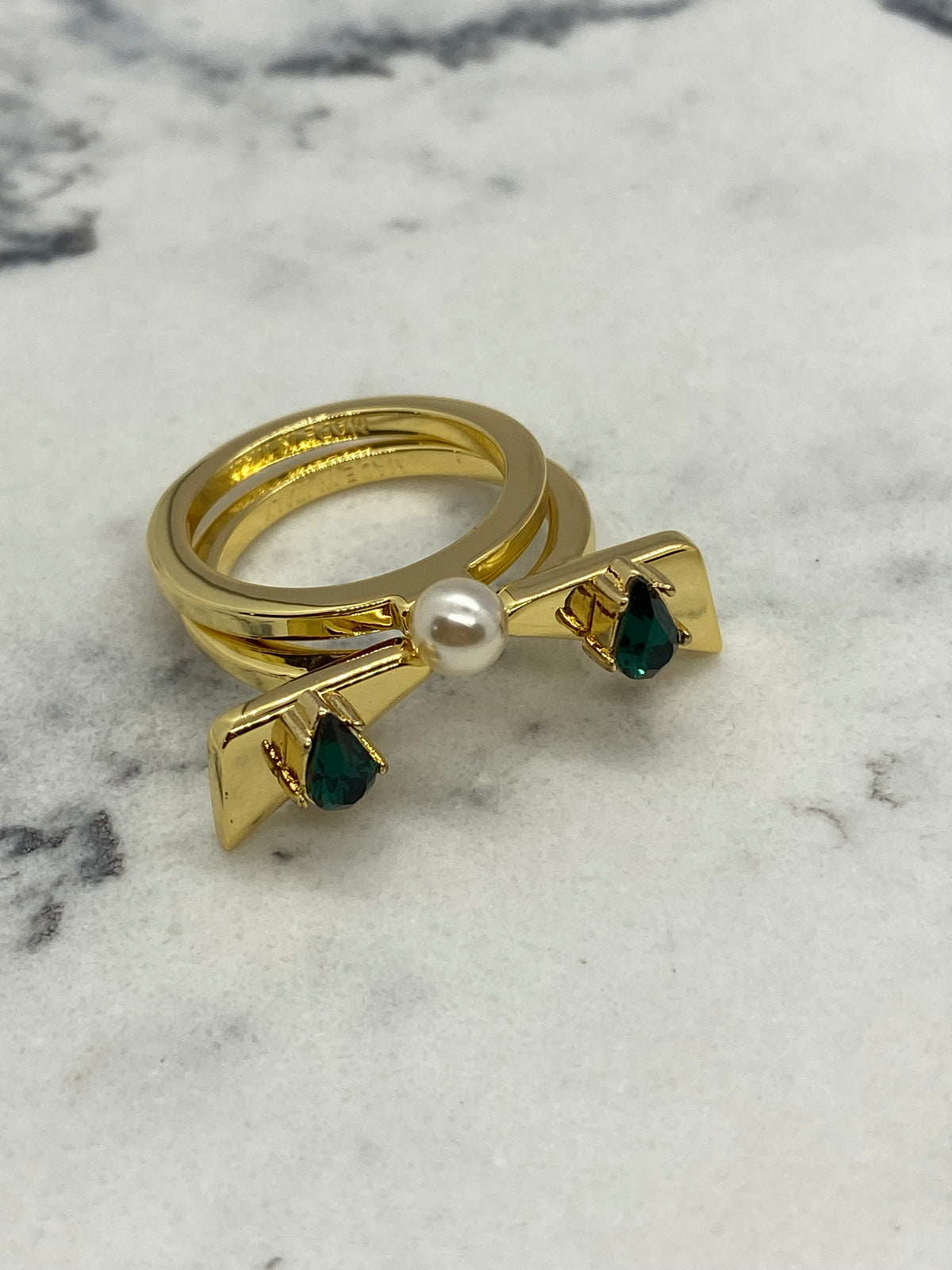 FENDI Monster Rhinestone 2 Ring Set - Pre owned