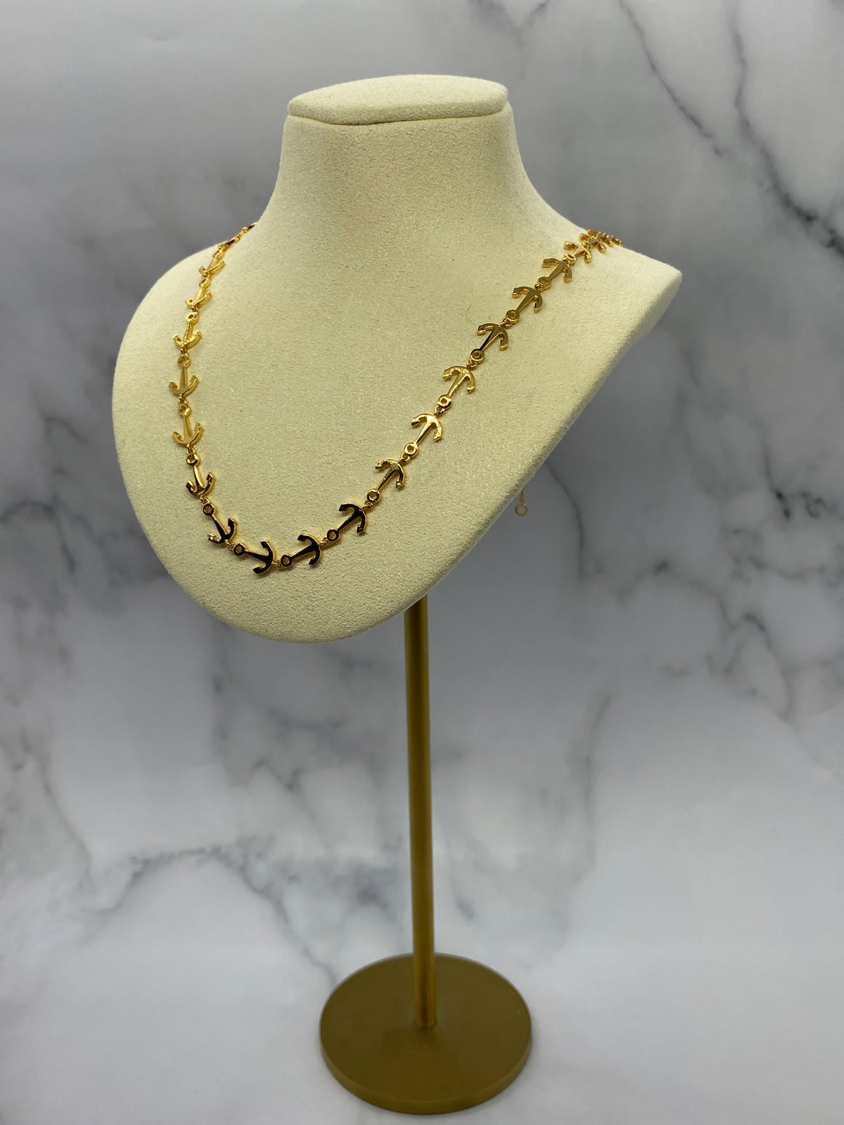CELINE Anchor Gold Tone Necklace - Pre owned