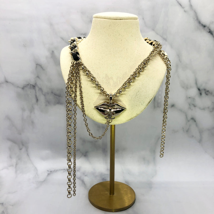 CHANEL CC Lips Chain Necklace - Pre owned