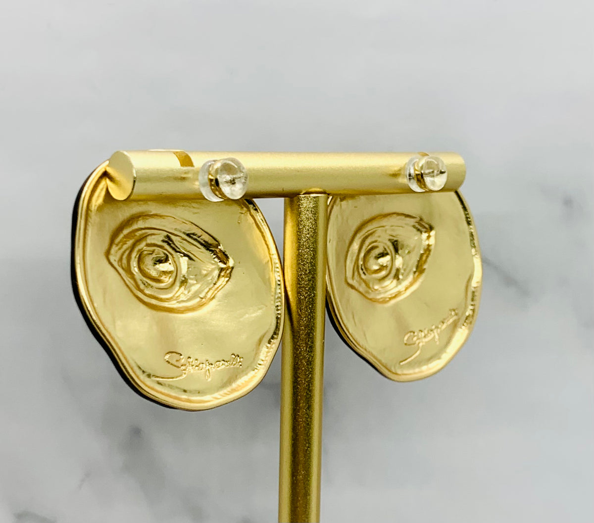 SCHIAPARELLI Spider Eye Statement Earrings - Pre owned