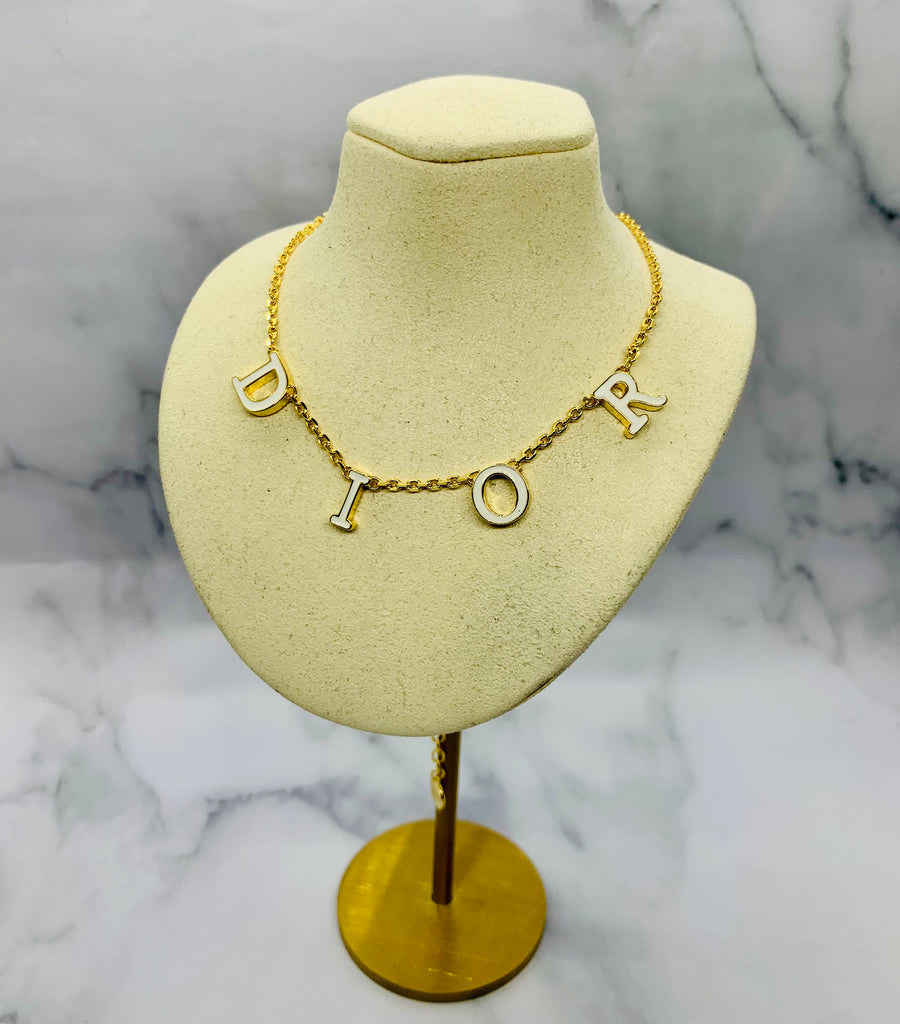 CHRISTIAN DIOR Monogram Necklace - Pre owned